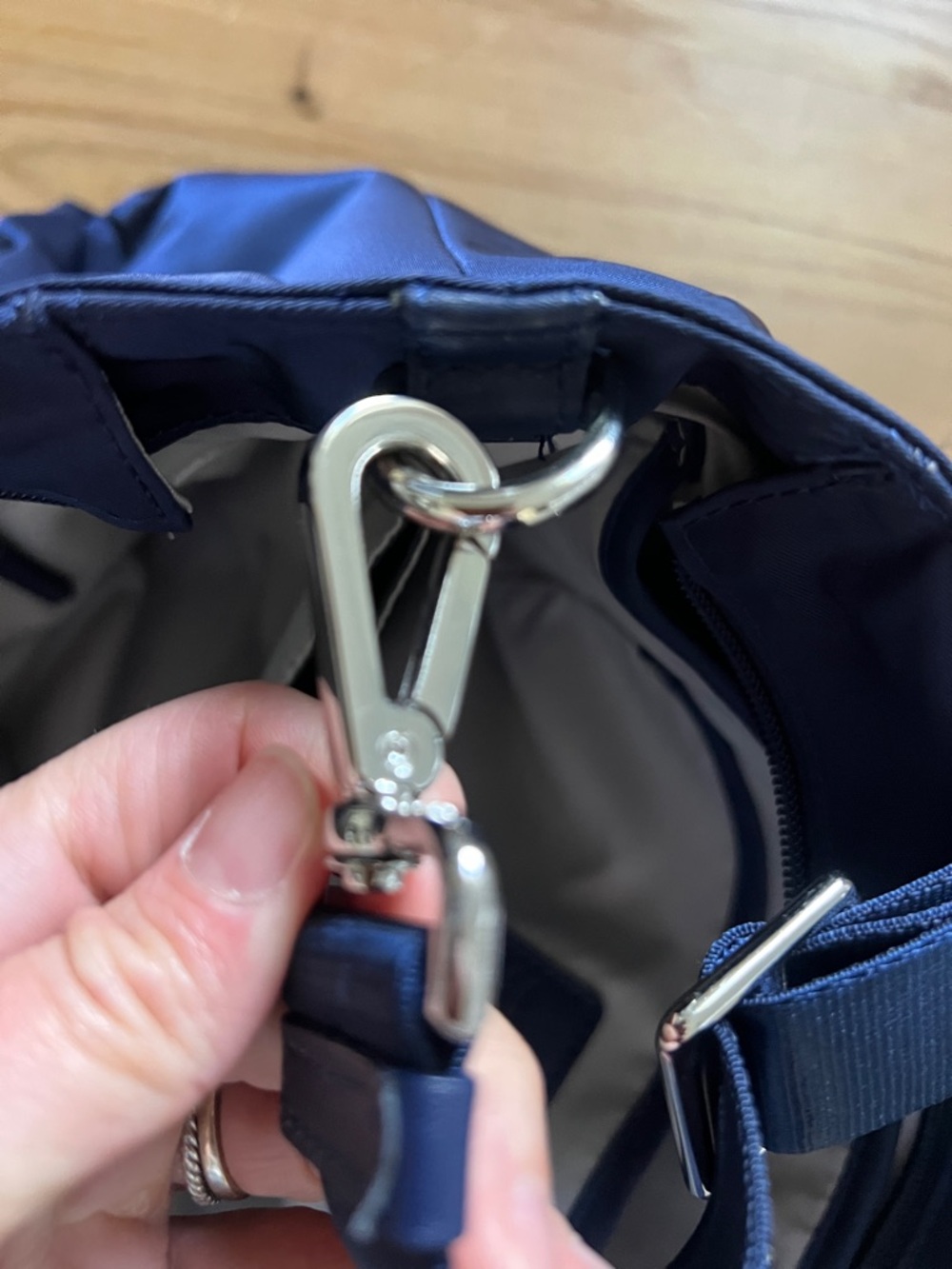 Tumi Navy Blue Voyageur Mauren Nylon Tote - Picture 10 of 11